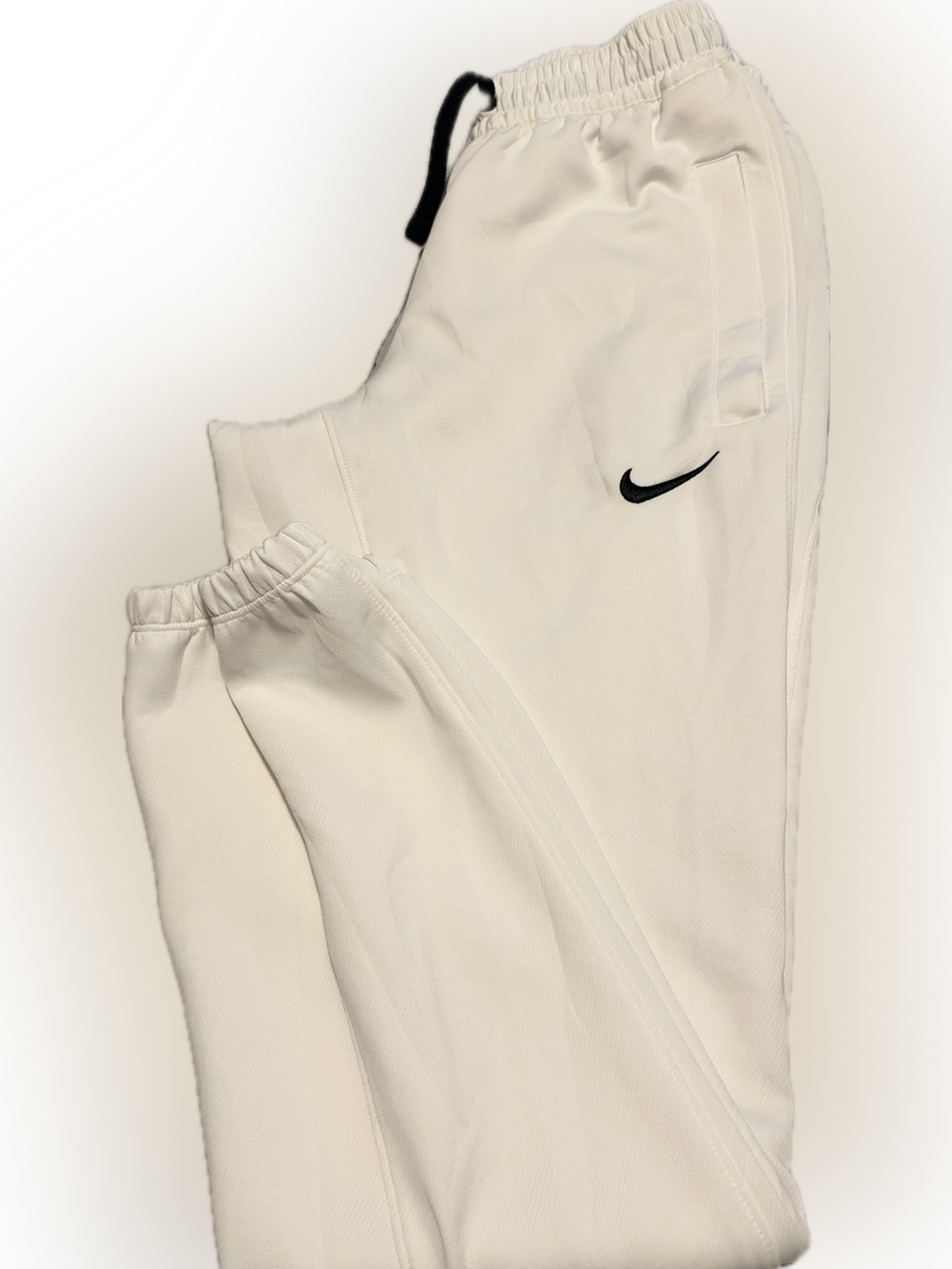 Nike White Dri-FIT Track Pants